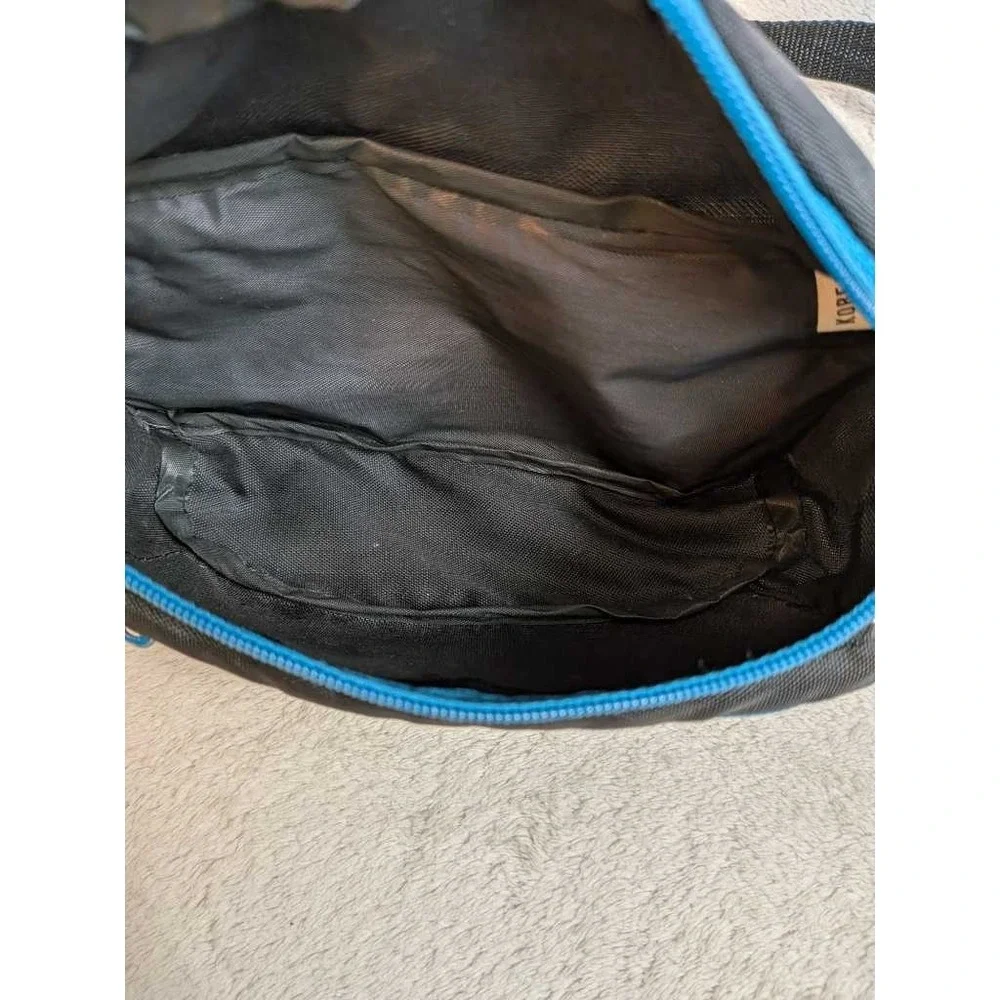 TAN2 Fanny Pack Waist Bag Black Blue Nylon‎ Adjustable Strap Travel Pouch